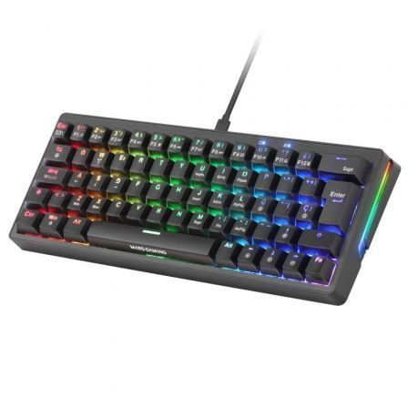 Mars Gaming Teclado Mecánico MKMINIPRO/ Switch Azul/ Negro 60% Compacto Gaming RGB Negro Mars Gaming Teclado Mecánico MKMINIPRO/ Switch Azul/ Negro 60% Compacto Gaming RGB Negro